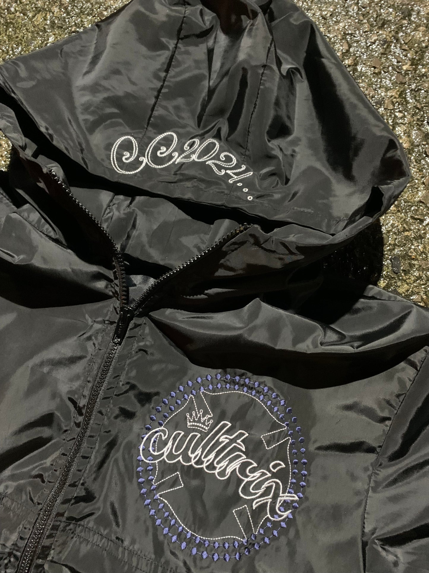 Black "God Above All" Cultrix Windbreaker
