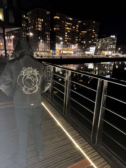 Black "God Above All" Cultrix Windbreaker