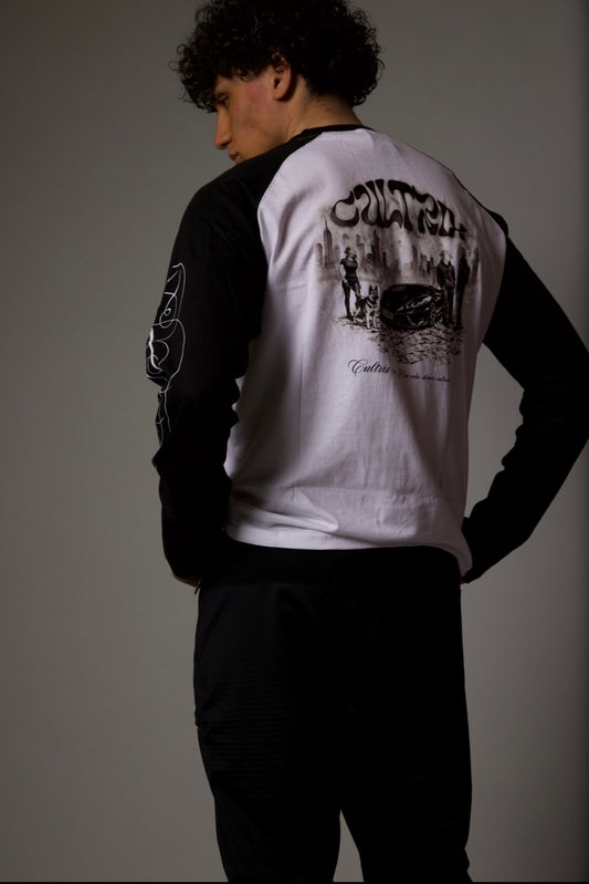 Cultrix White and Black Long sleeve